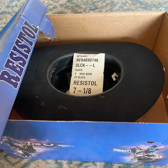 Resistol Black 4in Brim Cowboy Hat - Picture 8 of 8